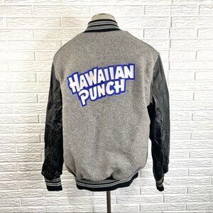 Vintage 90s Hawaiian Punch Lettermans Bomber Jacket Size Large